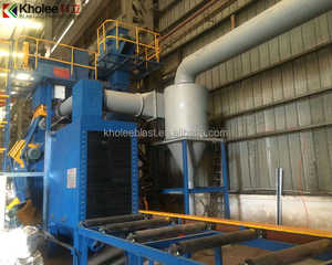 Máquina DE LIMPIEZA DE GRANALLADO transportadora de rodillos personalizada sin diseño de hoyo, para marcos de estructuras de soldadura - Product Image 2