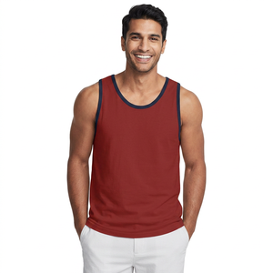 Débardeur de sport décontracté pour homme, coupe ajustée, sans manches, séchage rapide, style hip-hop, disponible en gros - Product Image 1