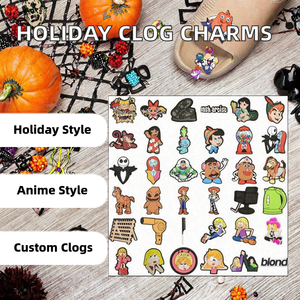Breloques personnalisables en PVC pour sabots, vente en gros, cadeau d'Halloween, décoration anime et dessin animé, unisexe, fabriqué au Vietnam - Product Image 2