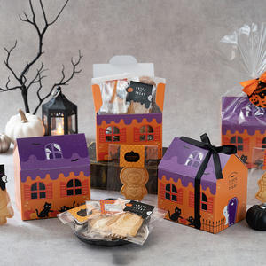 Scatola di imballaggio regalo dolce per biscotti a forma di <span class=keywords><strong>casa</strong></span> forniture per decorazioni per feste di Halloween - Product Image 3