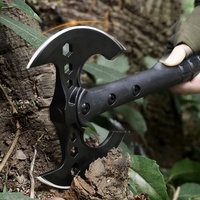 Camp Shovel Hache Scie Hache tactique multifonctionnelle Hache de survie à double lame du diable