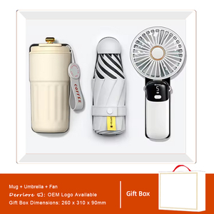 Souvenirs de mariage spéciaux pour l'été : Mug publicitaire personnalisé, batterie externe, parapluie capsule et ensemble éventail pliable pour invités - Product Image 5