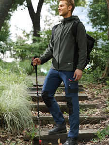 Pantaloni da Lavoro Outdoor ad Alta Elasticità in Nylon Resistente all'Usura, Alta Visibilità, <span class=keywords><strong>con</strong></span> Ginocchiere in Cordura, Cerniere YKK, Antistatici, Certificati CE, Protezione UV - Product Image 3