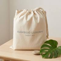 Ensemble de literie de luxe personnalisé en bambou 300T, drap-housse et taie d'oreiller, housse de couette brodée écologique