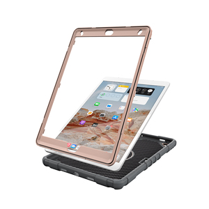 Étui antichoc en silicone pour <span class=keywords><strong>iPad</strong></span> 7e, 8e et 9e <span class=keywords><strong>génération</strong></span> 10,2 pouces, universel, avec support rotatif intégré et protection d'écran - Product Image 5