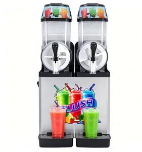Machine à slush commerciale à vendre - Machine à boissons glacées à double réservoir avec bols en acier inoxydable pour bars et restaurants - Product Image 1