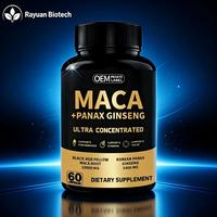 Vente en gros OEM en vrac de capsules d'extrait de racine de Maca, 60, 90, 120, 180 unités