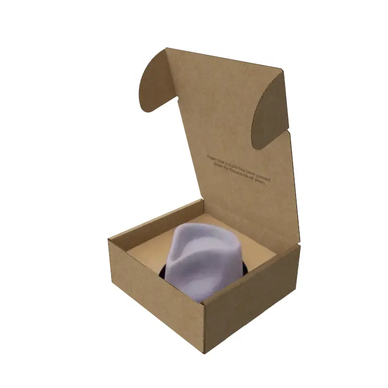 Caja de sombrero de vaquero con impresión de logotipo personalizado caja de sombrero de Fedora de ala ancha grande embalaje