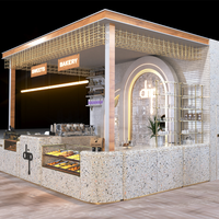 Service de conception intérieure de kiosque à café entièrement personnalisé, fabrication de mobilier de comptoir et de stand de café pour centre commercial