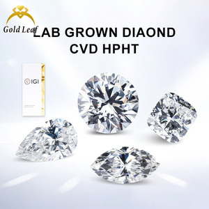 Diamants certifiés IGI Goldleaf 10 carats et plus, couleur DEF, pureté VVS-VS, formes multiples, taille EX, polissage et symétrie parfaits, idéaux pour la fabrication de bijoux - Product Image 1