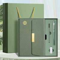 Ensemble de carnet en cuir A5 de qualité supérieure, format portable, personnalisable avec logo, stylo et boîte cadeau pour cadeau de remerciement client