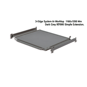 Sistema de encimera Fami 3-Edge Ar 1160x1200 mm gris oscuro RAL7000 extensión simple - Product Image 3