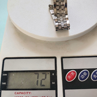 Montre personnalisée de haute qualité avec bracelet en acier inoxydable à sept maillons, style professionnel, chaîne de perles, montre de remplacement