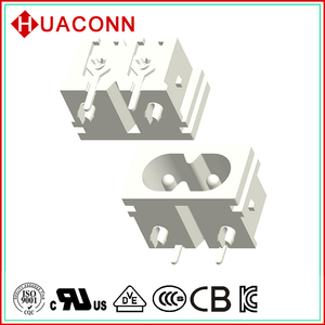 Độc đáo thiết bị đầu cuối dễ dàng gắn 2 Pin C8 đầu vào ổ cắm cho bệnh viện thiết bị kết nối VDE KC <span class=keywords><strong>ul</strong></span> <span class=keywords><strong>SAA</strong></span> PSE phê duyệt 6/8A 250VAC - Product Image 4