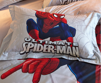Ensemble de literie scolaire Spider-Man Marvel Spiderman 4 pièces super doux et résistant à la décoloration