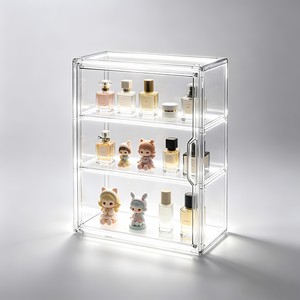 Elegante Organizzatore in Acrilico Trasparente con Bordi Lucidi e Design Moderno per l'Esposizione di Prodotti di Bellezza di Lusso - Product Image 1