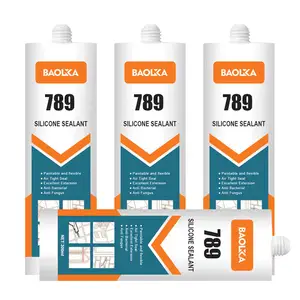 280g Cheap Brown Color Adhesive 789 Neutral Glass Silicone Sealant