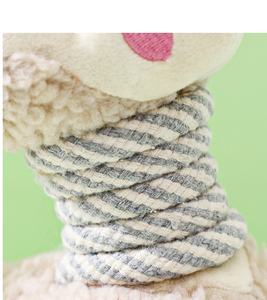 3 adet/grup kuzu aşağı ve pamuk ipi dayanıklı <span class=keywords><strong>Pet</strong></span> köpek oyuncak gıcırtılı koyun <span class=keywords><strong>Pet</strong></span> çiğneme interaktif oyuncak PT110802 - Product Image 5