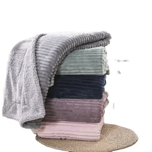Оптовая цена по прейскуранту завода новый дизайн двойной слой высокого качества Толстая фланель с шерпа одеяло