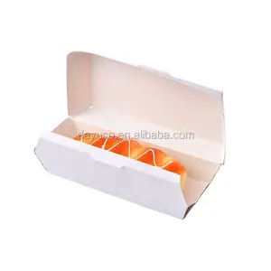 Kotak Makan Siang Kemasan Makanan Kertas Cetak Kustom untuk Hamburger Hot Dog