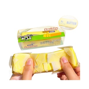 Nuovo Giocattolo Antistress Squishy in PU a Forma di Burro Croccante, Giocattolo per Spremere con le Dita, Scherzo, Confezione in Scatola - Product Image 4