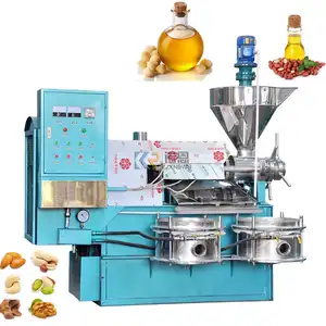 Prensa de óleo de soja com filtro, máquina de fazer óleo de coco, prensa de óleo ajustável