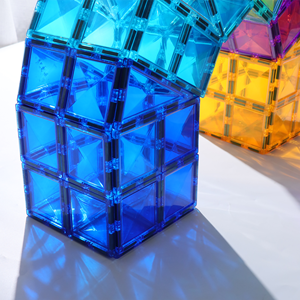 儿童玩具磁性瓷砖磁性积木瓷砖套装儿童教育3D建筑钻石磁性瓷砖 - Product Image 3