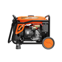 Générateur Inverter Portable à Essence 4 Temps Refroidi par Air AVR 98cc 10kVA 120-380V 60Hz avec Démarrage à Distance Solaire pour Camping DC