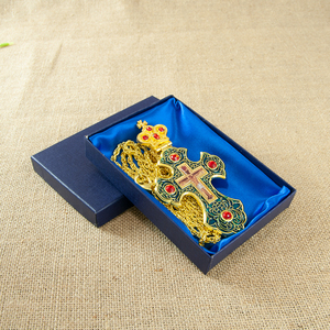 HT Fashion Croce Pettorale Ortodossa con Crocifisso di Gesù Icona Religiosa per Sacerdote Pastore Vescovo Regalo Spirituale per la Chiesa - Product Image 6