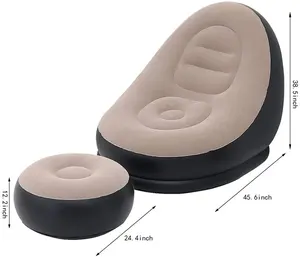 comfortable relax recliner inflatable lazy sofa chair beanbag lounge chair inflatable sofa set Smart household goods