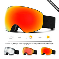 Lunettes de ski personnalisées par le fabricant, protection UV400, lunettes de snowboard, verres polarisés anti-buée, lunettes de ski, lunettes de sport pour la neige