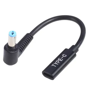 14cm Type C to 5.5x1.7 5.5*1.7mm Male Plug Converter USB C PD Charging Cable Cord for Acer Aspire 19V Laptop Power Adapter