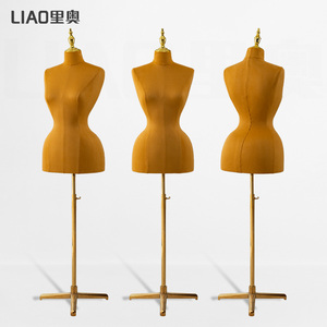 <span class=keywords><strong>Mannequin</strong></span> de présentation demi-corps en mousse flexible à hauteur réglable pour vêtements féminins, pose debout - Product Image 3
