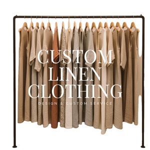 Service de Conception de Haute Qualité, Fabricants de Vêtements en <span class=keywords><strong>Lin</strong></span> Pur, Vêtements en <span class=keywords><strong>Lin</strong></span> Personnalisés pour Femmes, Faible MOQ, Expédition Économique - Product Image 1