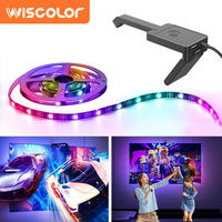 Guirnaldas de Luces LED RGB Inteligentes USB, Cortables, PCB Negro, Control por Aplicación, Sincronización con Música, Iluminación para Juegos IP20