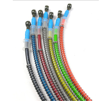 Tuyau d'huile de frein coloré populaire connecter la pompe de frein hydraulique avec ressort pour tuyau de frein moto