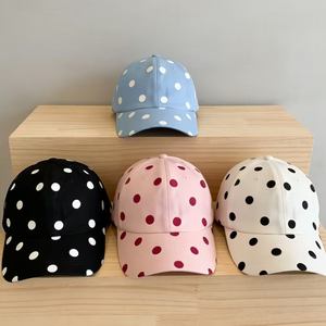 Casquette de baseball personnalisée à pois, impression numérique, coton lavé vintage, réglable pour femmes et hommes - Product Image 5