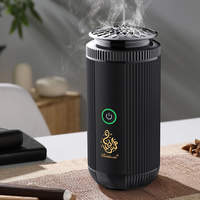 Diffuseur d'encens électrique sans flamme - Rechargeable sans eau, alimenté par Type-C/batterie, purificateur d'air portable pour hôtel/SPA/voiture