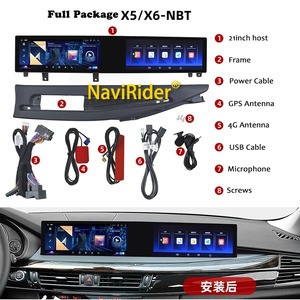 Reproductor multimedia de video para automóvil Android de 21 pulgadas para BMW X5 X6 NBT EVO CIC 2011-2017, estéreo, GPS, WiFi, 4G, CarPlay, audio, radio para automóvil, 8 núcleos - Product Image 4