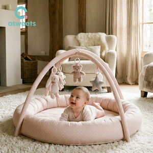 Coffret cadeau de luxe pour nouveau-né Asweets, jouets sensoriels pour bébé, tapis d'éveil rembourré, centre d'activités sensorielles pour bébé - Product Image 5