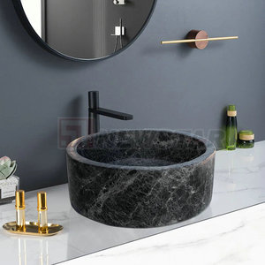 Newstar Luxe Nouveau Design Nature Pierre Noire Vanité Lavabo Lavabo Comptoir <span class=keywords><strong>Bassin</strong></span> pour Salle <span class=keywords><strong>De</strong></span> Bains - Product Image 6