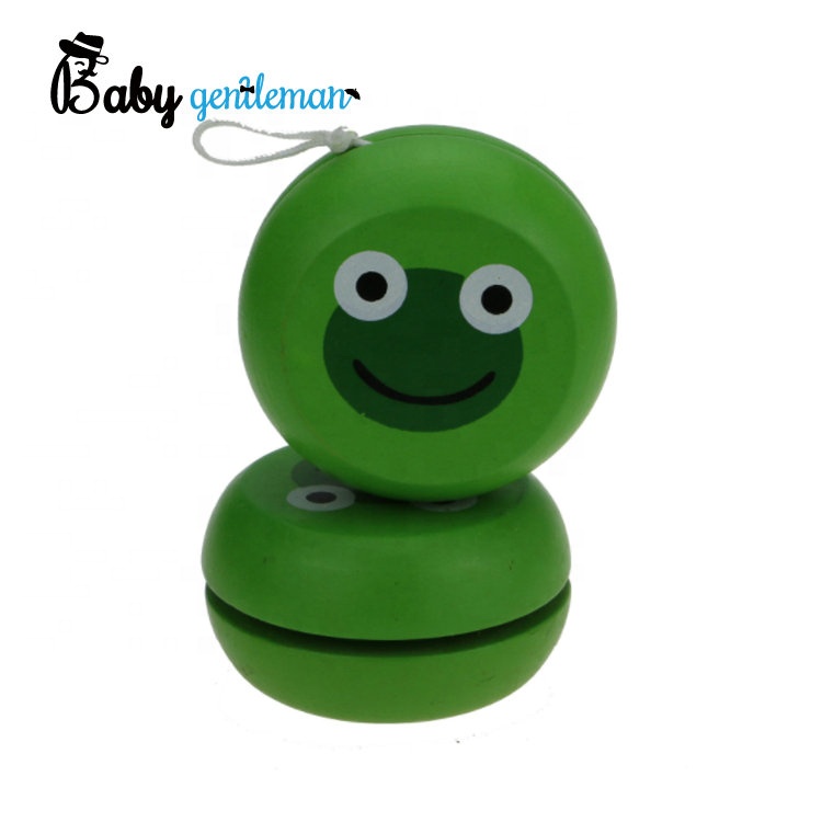 Лидер продаж, забавная классическая игрушка, мультяшная лягушка, деревянный шар йо-йо для детей Z01365A