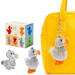 Llavero de Peluche con Forma de Rinoceronte, Ultra Suave, de Tela y Algodón PP, Personalizado por Fábrica de Marca de Cajas Sorpresa, para Niñas - Product Image 1