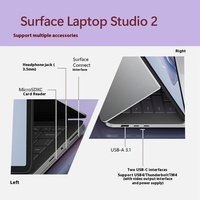 Microsoft Surface Laptop Studio 2 13e Génération Intel I7 32 Go+1 To RTX4050 Ordinateur Portable 14,4" pour Usage Professionnel, Éducatif et de Bureau Anglais