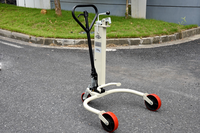 Chariot élévateur manuel hydraulique pour fûts d'huile, capacité de charge élevée, certification CE ISO, hauteur de levage 280 mm, diamètre de la fourche 600 mm