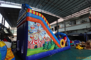 Lilytoys <span class=keywords><strong>Grado</strong></span> Comercial tobogans Circo Carril Unico slittino Payaso slittino Gonflable Para Ventas - Product Image 4