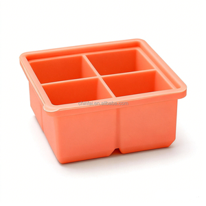Molde de silicona grande para cubitos de hielo 5x5, bandeja reutilizable sin BPA para <span class=keywords><strong>whisky</strong></span>, cócteles y café - Product Image 4