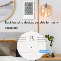 Indoor Outdoor Multi Lcd Groot Scherm Wekker Met Temperatuur En Vochtigheid Meter Klok