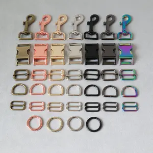 10-50-pcs 19-25mm Rainbow Custom Diy Metal Flat O Split Circle Easy Open  Key ring Buckle Hook Clasp Hardware For Bags - AliExpress