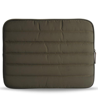 Housse d'ordinateur portable matelassée en nylon imperméable, légère et moderne, personnalisable en gros, avec motif coloré pour un usage quotidien